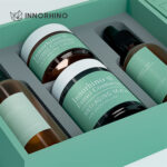 Partial Cover Top Bottom Rigid Box w/ EVA Insert for Skincare Set - INNORHINO