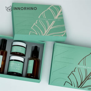 Partial Cover Top Bottom Rigid Box w/ EVA Insert for Skincare Set - INNORHINO