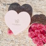 Heart Shaped Partial Cover Top Bottom Rigid Box for Flower - INNORHINO