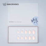 Book Style Rigid Box w/ Plastic Dividers for False Nail Set - INNORHINO