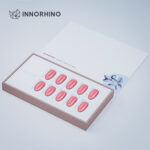 Book Style Rigid Box w/ Plastic Dividers for False Nail Set - INNORHINO