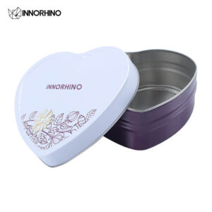 Heart-shaped metal tin can