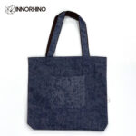 Denim canvas tote bag