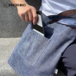 Denim canvas tote bag