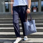 Denim canvas tote bag