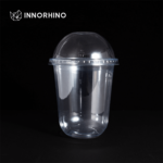 Clear RPET U Cups with Flat or Dome Lids - INNORHINO