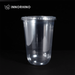 Clear RPET U Cups with Flat or Dome Lids - INNORHINO