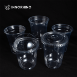 Clear RPET U Cups with Flat or Dome Lids - INNORHINO
