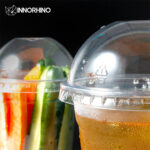 Clear RPET U Cups with Flat or Dome Lids - INNORHINO