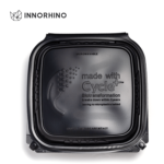 Microwavable square tamper evident clamshell container for takeouts - INNORHINO