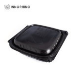 Microwavable square tamper evident clamshell container for takeouts - INNORHINO