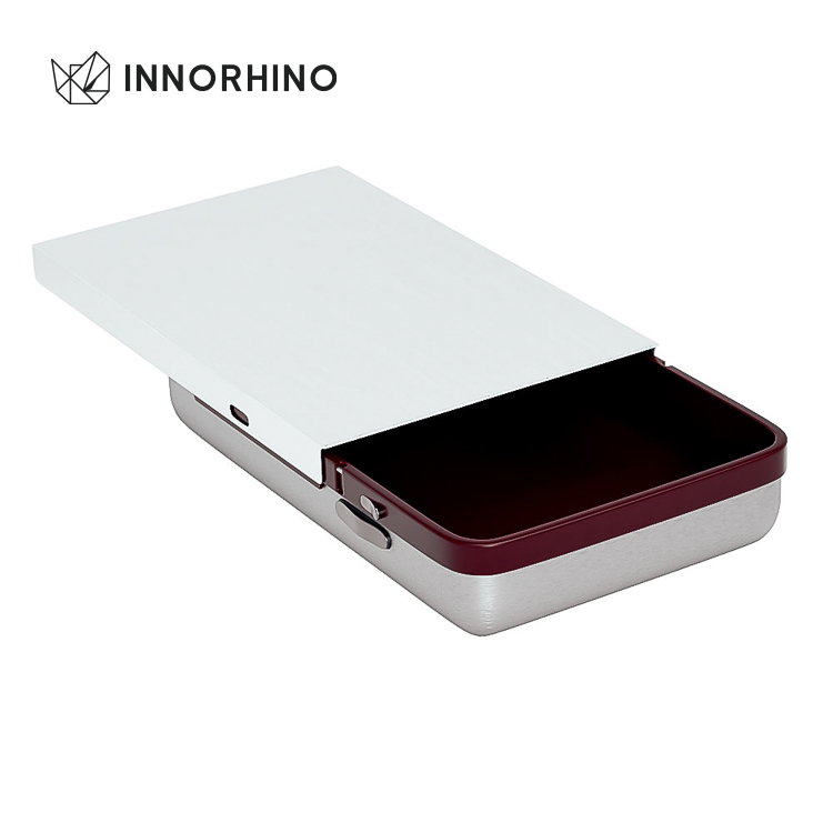 Child Resistant (CR) Slide Top Metal Tin Case | INNORHINO
