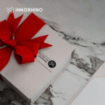 Two-Door Collapsible Rigid Box w/ Ribbon | INNORHINO