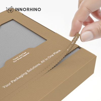 Tamper-Evident Corrugated Tear Strip Box | INNORHINO Tamper-Evident Corrugated Tear Strip Box | INNORHINO