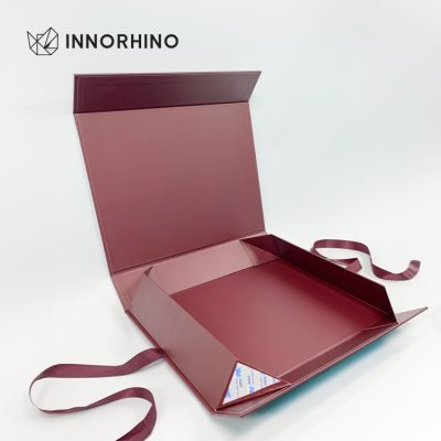 Magnetic Collapsible Rigid Box w/ Ribbon Magnetic Collapsible Rigid Box | INNORHINO