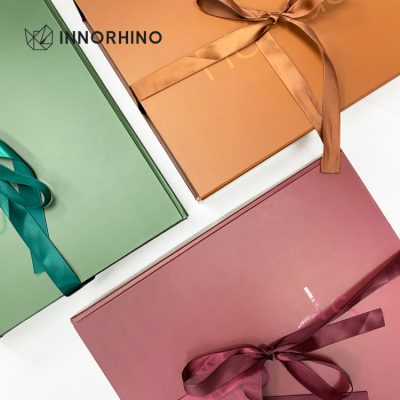 Magnetic Collapsible Rigid Box w/ Ribbon Magnetic Collapsible Rigid Box | INNORHINO