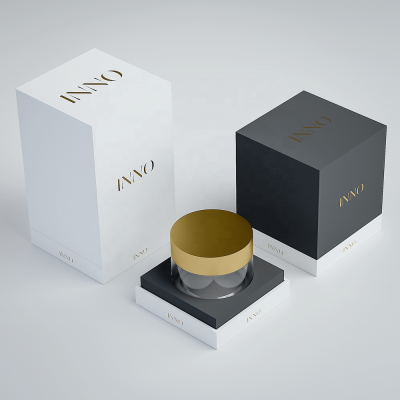 Rigid Box with Glass Jar